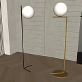 Floor lamp combination 3d model