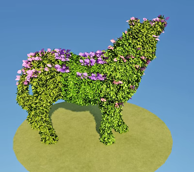 Modern Grass Carving Zebra Flower and Leaf Grass Carving 3d model Modern Grass Carving Zebra Flower and Leaf Grass Carving 3d model