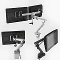 Ergonomic Monitor Mounts With Adjustable Arms For Dual And Single Screen Setup