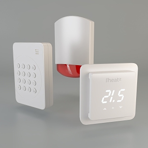 Home alarm panel switch button digital switch password lock 3d model