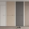 Modern Hinged Doors In Various Colors With Sleek Design For Home Interior 3d model