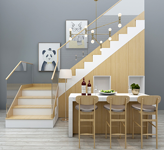 Modern Stairs 3d model