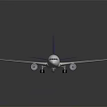 White And Blue LAN International Airplane Model With Passenger Jet Features