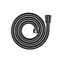 Black Flexible Radiator Hose With Golden Connectors And Curved Shape
