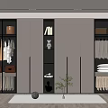 Modern Wardrobe Interior Design With Glass Door Built in Lighting and Clothing Storage