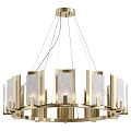 Modern Chandelier Glass Chandelier Long Strip Chandelier Stair Chandelier Large Chandelier Decorative Chandelier 3d model