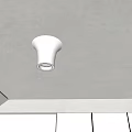 Modern downlight gypsum lamp 3d model