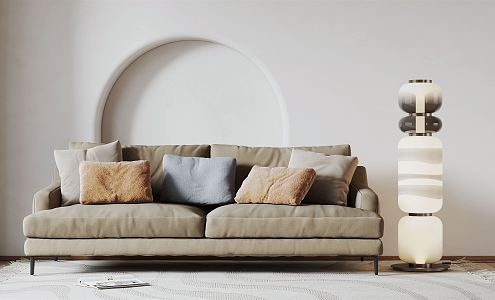 Modern double sofa 3d model