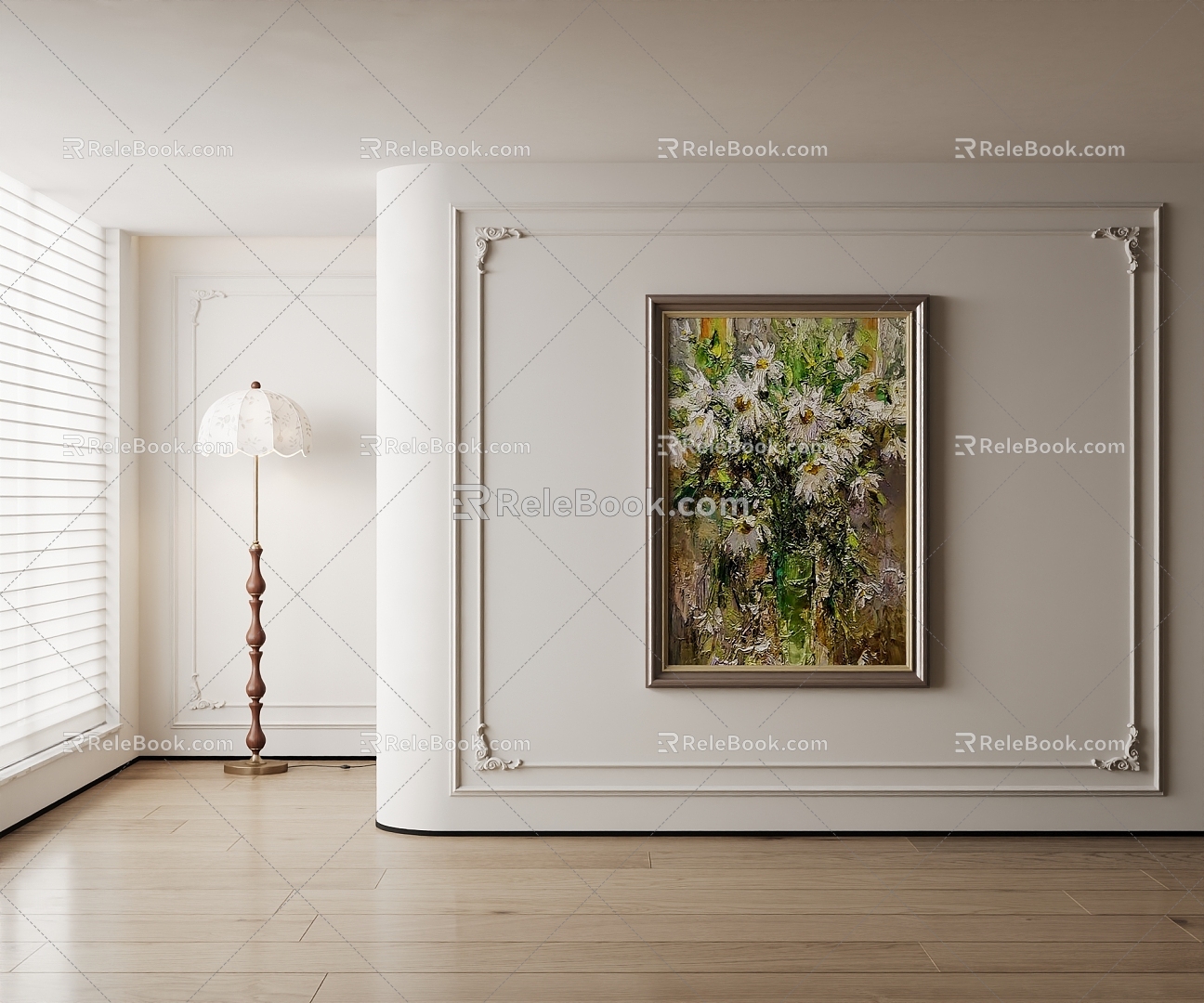 American decorative painting 3d model