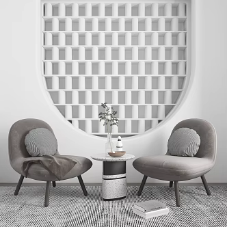 Modern leisure sofa combination leisure chair leisure chair combination 3d model