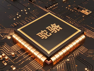 Smart Air Conditioner Fan Featuring Precision Golden Chip On Circuit Board 3d model