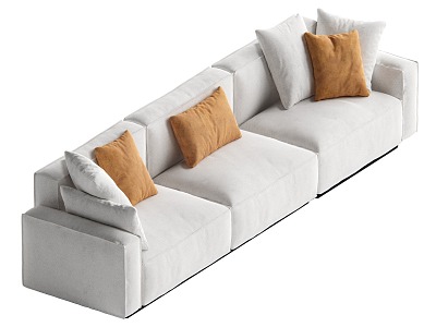 Modern Multiplayer Sofa 3d model