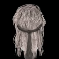 Fashionable Jeweled Hair Accessories On White Mannequin With Light Brown Textured Wig And Black Background