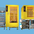 Yellow Kitchen Storage Cabinets With Glass Door Metal Racks And Cart