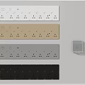 Stylish Switch Panels in White Gold Gray Black with Transparent Cover Accessory