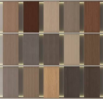 Modern wood veneer wall panel wall veneer wood veneer background wall 3d model