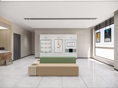 Interior Bank enscape Rendering 3d model