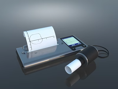 modern spirometer 3d model
