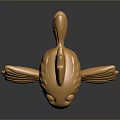 Decorative Golden Fish Figurine With Shiny Metallic Surface And Detailed Fins
