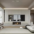 Modern Living And Dining Room Interior With Sofa Window Blinds Area Rug And Framed Art