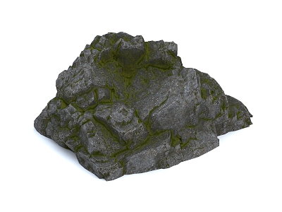 Rock Stone Blocks Boulders Natural Landscape model