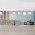 Modern Front Desk Bar 3d model