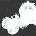 Pumpkin Shaped Carriage Design With Handcrafted Wooden Metal Structure And Decorative Top