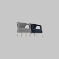 Light Beige Velvet Accent Chair With Tufted Back Golden Metal Legs And Armrests