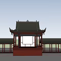 Chinese Style Pavilion Ancient Architecture 3d model