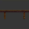 Outdoor Wooden Bench with Natural Wood Grain for Garden Patio Seating
