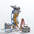 Modern Robots Space Program Battle Mechanics Star Wars 3d model