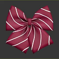 Red Bow With White Stripes Commercial Decoration Equipment For Retail Gift Packaging
