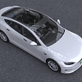 2022 Tesla ModelSPlaid New Energy Pure Electric Vehicle 3d model