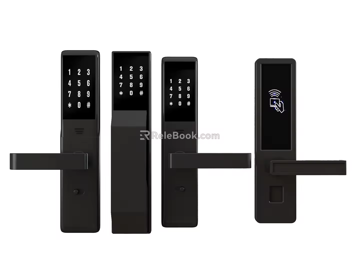 Smart password fingerprint lock 3d model