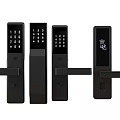 Smart password fingerprint lock 3d model