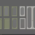 Various Green And White Door Designs With Arched Rectangular And Glass Panels