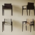 Modern Solid Wood Leisure Chairs With Different Patterned Fabric Upholstery For Cozy Home Interior Decoration