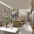 Men's Custom Clothing Store Front With Window Display Mannequins In Suits