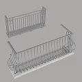 Ornate Metal Railings With Curved Bars And Intricate Designs For Balconies And Staircases