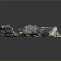Scenic Natural Landscape with Winding River Rocky Terrain and Green Vegetation