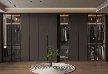 Modern Light Luxury Home Cloakroom 3d model