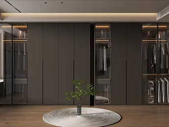 Modern Light Luxury Home Cloakroom 3d model