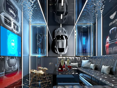 ktv Bar ktv Room ktv Box KTV Theme Box Car Theme Box 3d model