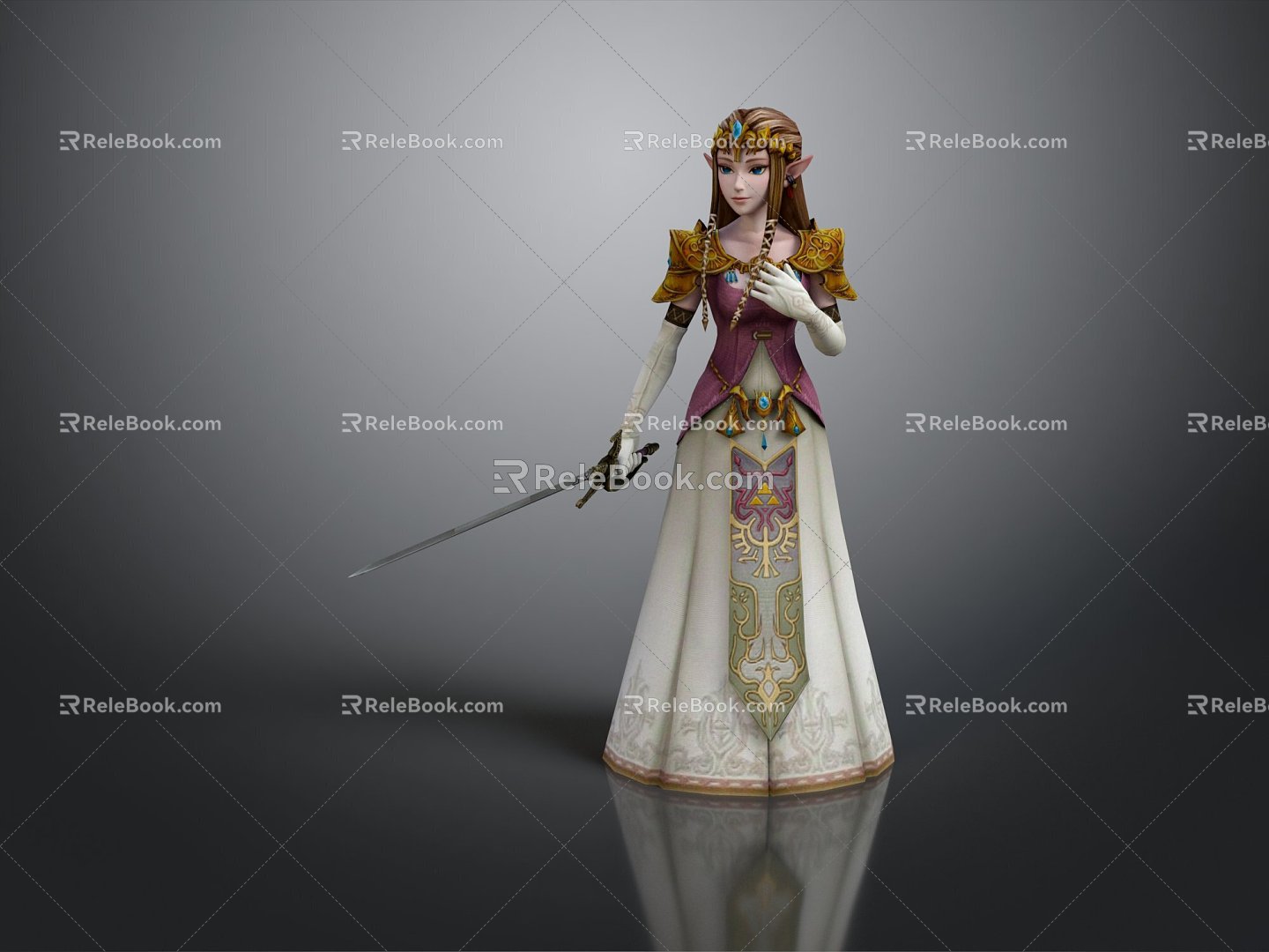 Modern Game Character Cartoon Beauty Princess Cartoon Princess Anime Beauty 3d model