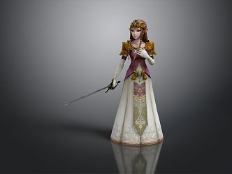 Modern Game Character Cartoon Beauty Princess Cartoon Princess Anime Beauty 3d model