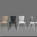 Sleek Modern Dining Chairs in Beige Black and White for Home Dining Room
