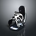 Ergonomic Laptop Cooling Stand With Black White Design Durable Material And Ventilation Holes