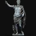 Roman founding emperor Octavian Augustus 3d model