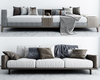 Modern Combination Sofa Multiplayer Sofa Combination 3d model