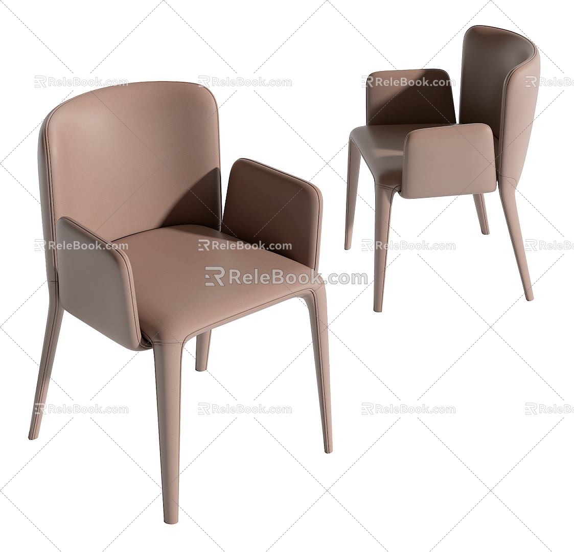 Minotti Dining Chair 3d model